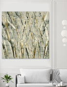 Birches V by Sharon Gordon on GIANT ART - black abstract