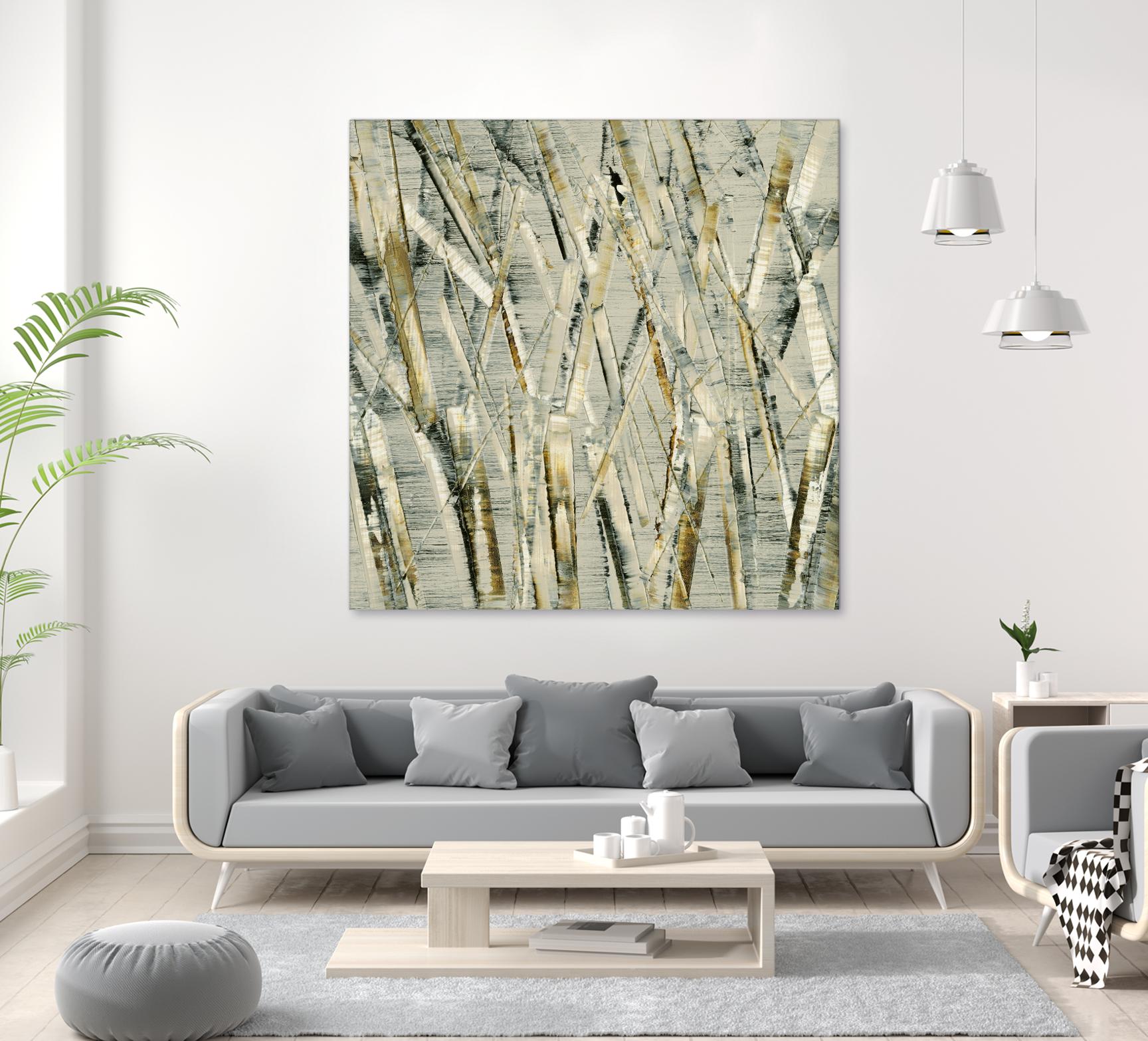 Birches V by Sharon Gordon on GIANT ART - black abstract