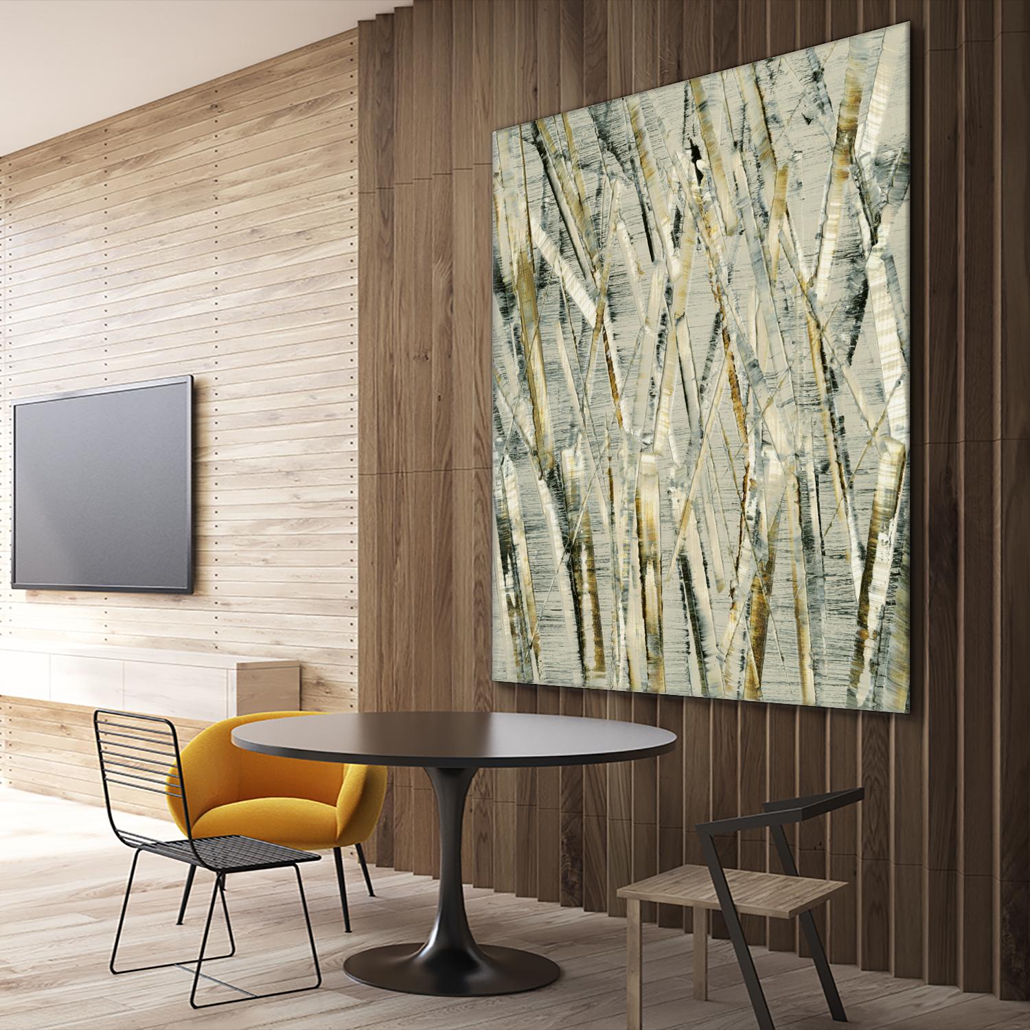 Birches V by Sharon Gordon on GIANT ART - black abstract