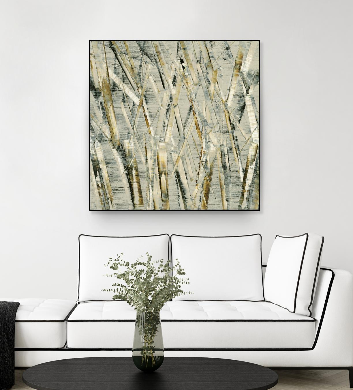 Birches V by Sharon Gordon on GIANT ART - black abstract