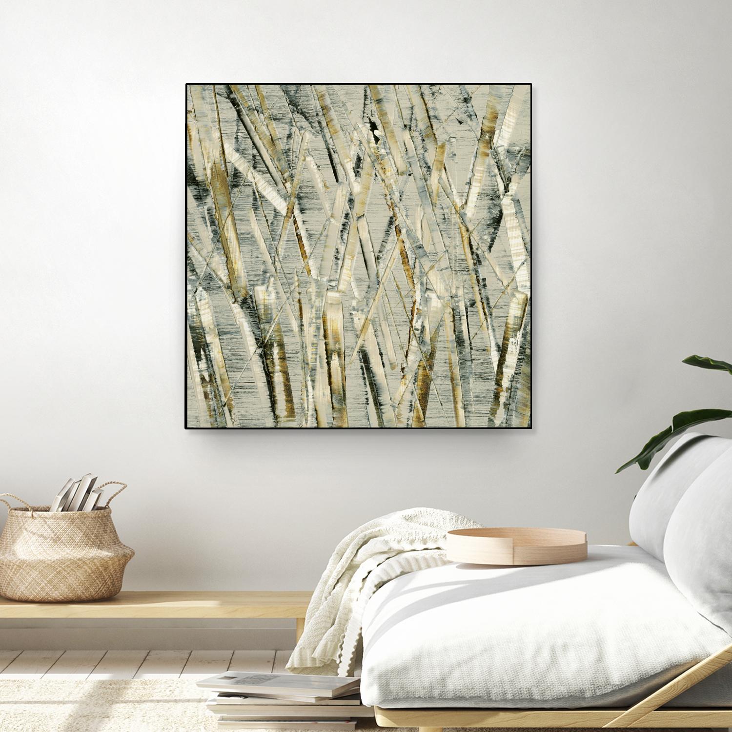 Birches V by Sharon Gordon on GIANT ART - black abstract