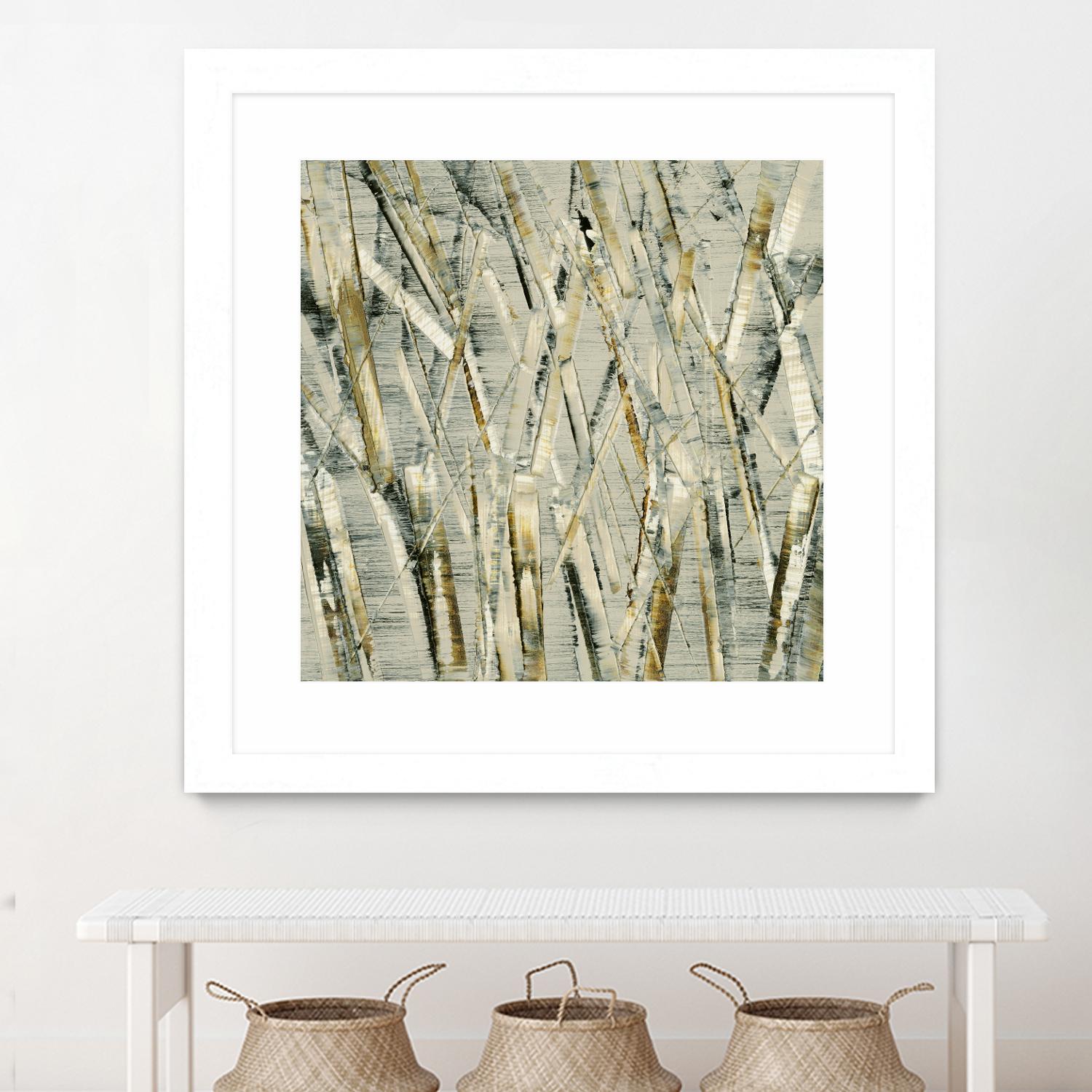 Birches V by Sharon Gordon on GIANT ART - black abstract