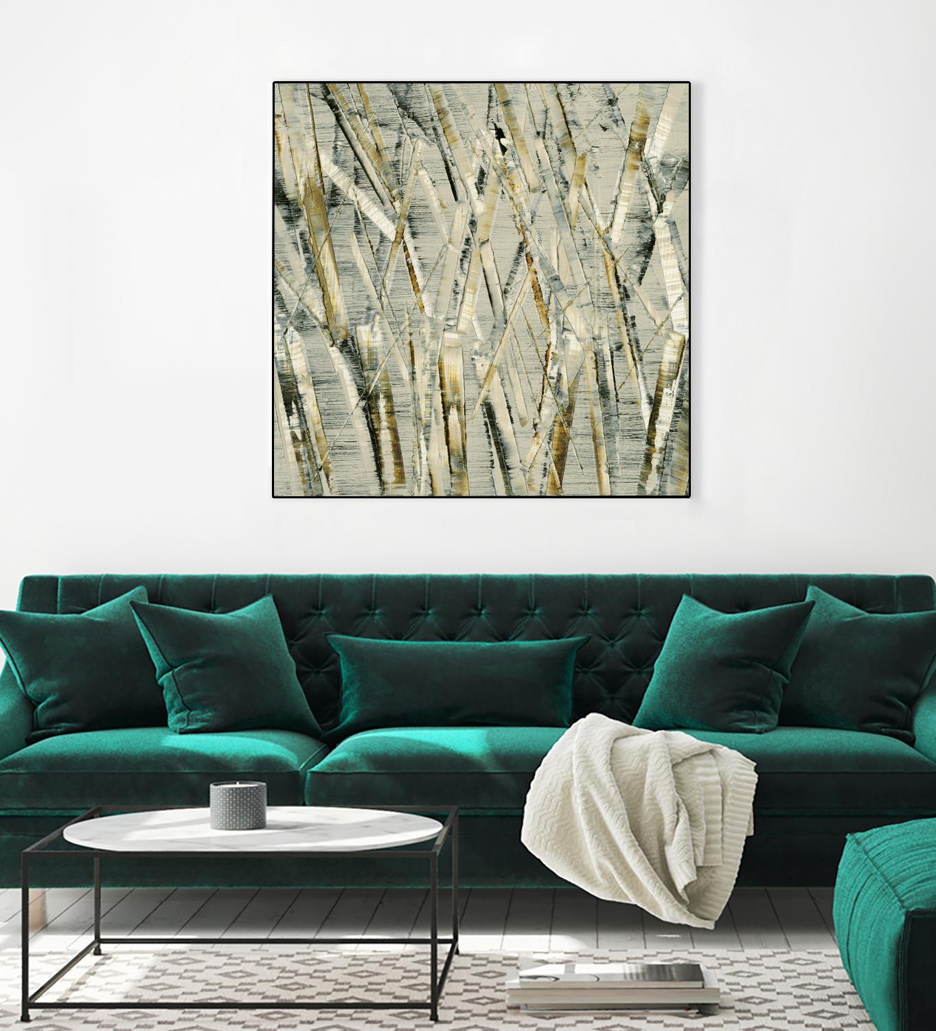 Birches V by Sharon Gordon on GIANT ART - black abstract