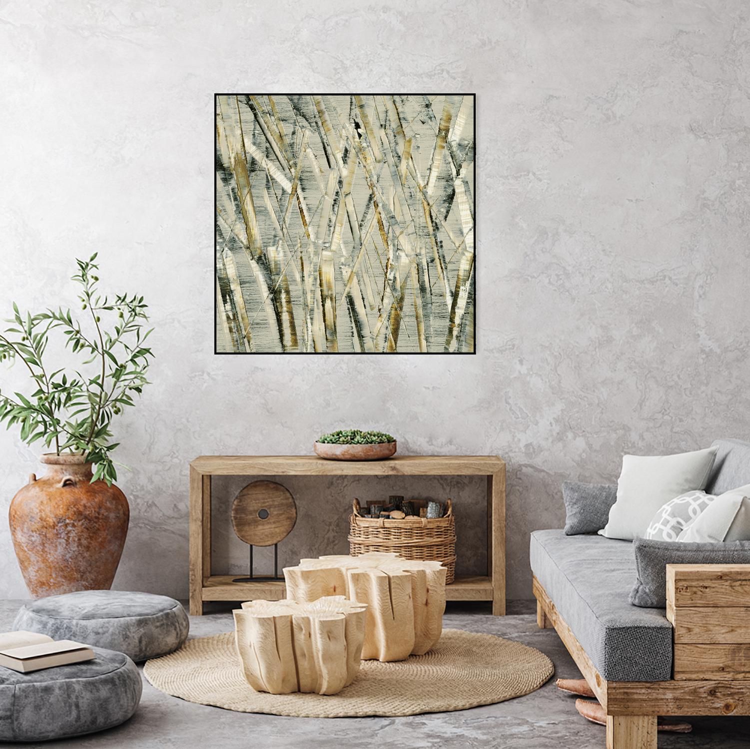 Birches V by Sharon Gordon on GIANT ART - black abstract
