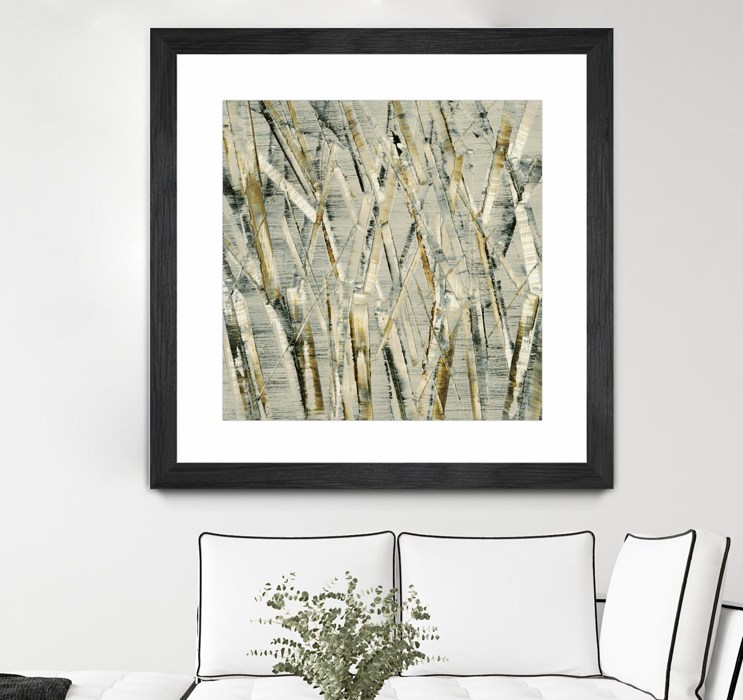 Birches V by Sharon Gordon on GIANT ART - black abstract
