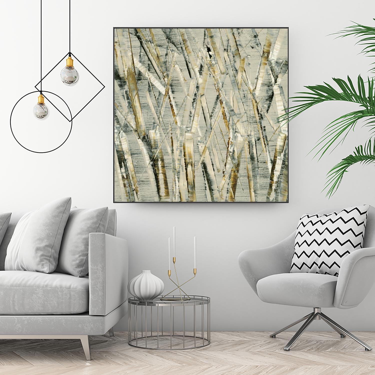 Birches V by Sharon Gordon on GIANT ART - black abstract