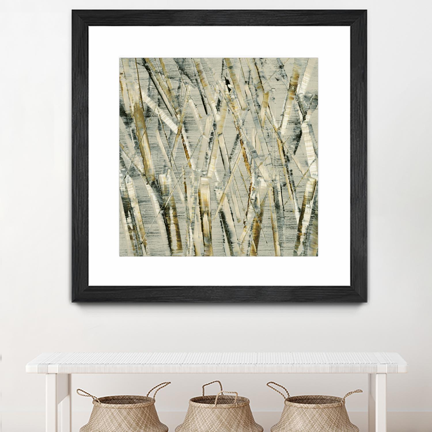 Birches V by Sharon Gordon on GIANT ART - black abstract