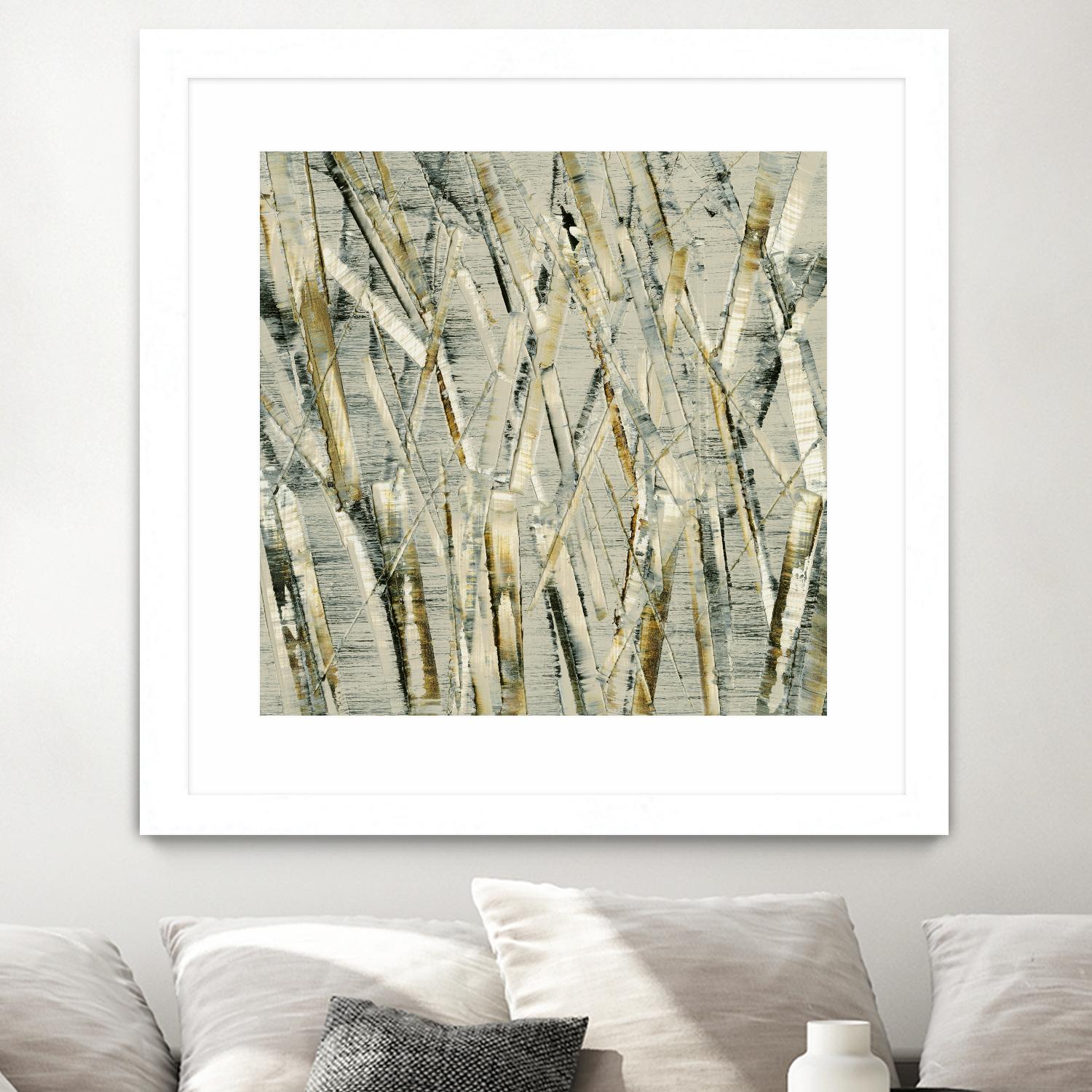 Birches V by Sharon Gordon on GIANT ART - black abstract