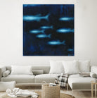 School II by Norman Wyatt on GIANT ART - blue abstract