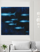 School II by Norman Wyatt on GIANT ART - blue abstract