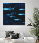 School II by Norman Wyatt on GIANT ART - blue abstract