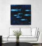School II by Norman Wyatt on GIANT ART - blue abstract