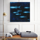 School II by Norman Wyatt on GIANT ART - blue abstract