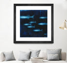 School II by Norman Wyatt on GIANT ART - blue abstract