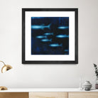 School II by Norman Wyatt on GIANT ART - blue abstract