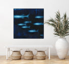 School II by Norman Wyatt on GIANT ART - blue abstract