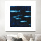 School II by Norman Wyatt on GIANT ART - blue abstract