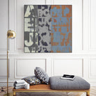 Alphabet Overlay I by Vision Studio on GIANT ART - blue abstract