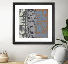Alphabet Overlay I by Vision Studio on GIANT ART - blue abstract