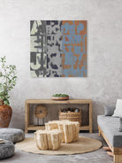 Alphabet Overlay I by Vision Studio on GIANT ART - blue abstract