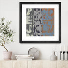 Alphabet Overlay I by Vision Studio on GIANT ART - blue abstract
