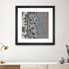 Alphabet Overlay I by Vision Studio on GIANT ART - blue abstract