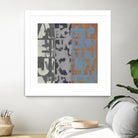 Alphabet Overlay I by Vision Studio on GIANT ART - blue abstract