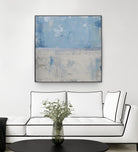 Silver Aura by Erin Ashley on GIANT ART - blue abstract