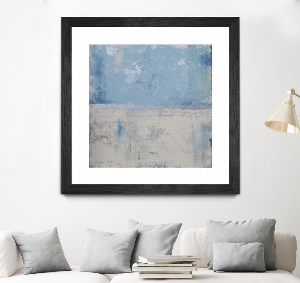 Silver Aura by Erin Ashley on GIANT ART - blue abstract