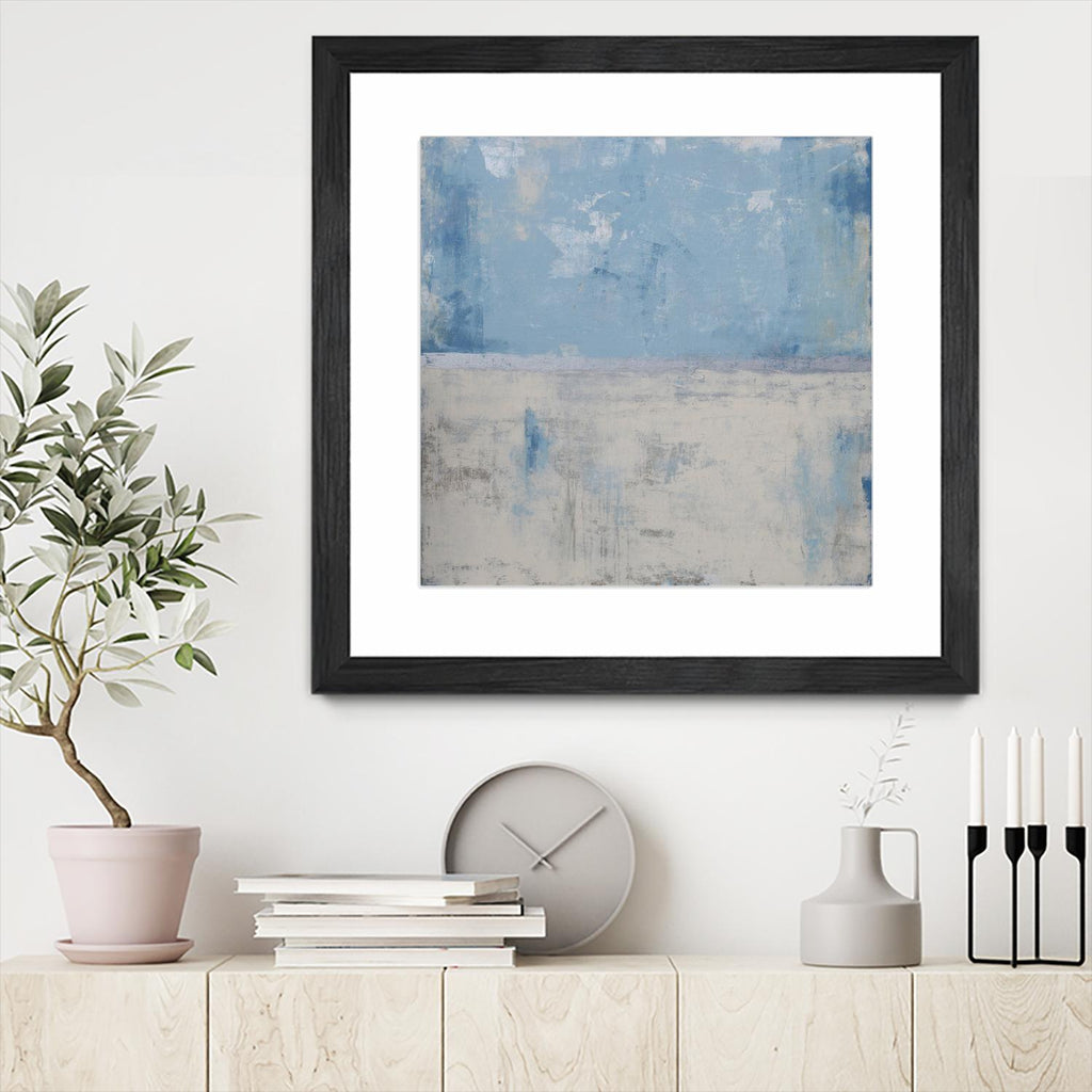 Silver Aura by Erin Ashley on GIANT ART - blue abstract