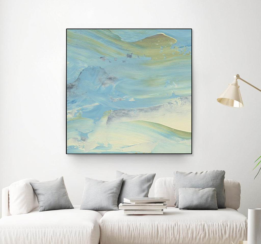 Waters Edge III by Alicia Ludwig on GIANT ART - green abstract