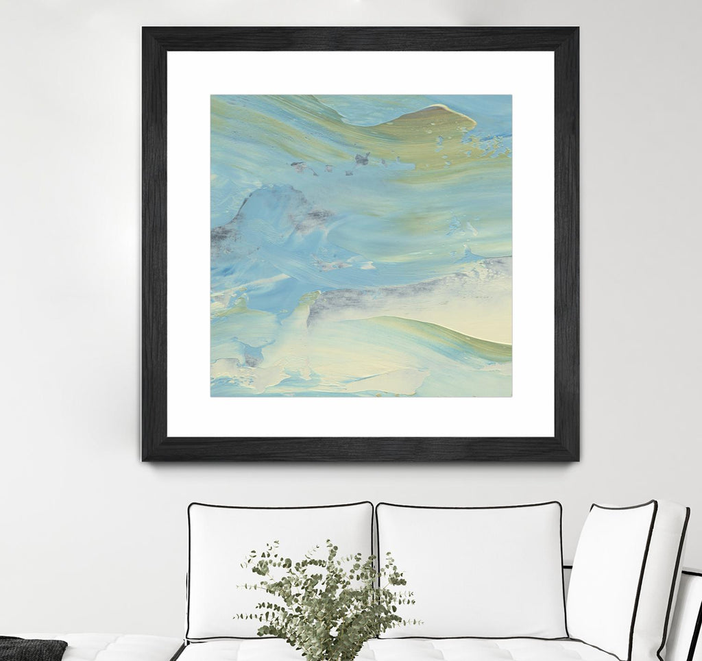 Waters Edge III by Alicia Ludwig on GIANT ART - green abstract
