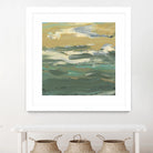 Green Waters Edge II by Alicia Ludwig on GIANT ART - beige abstract
