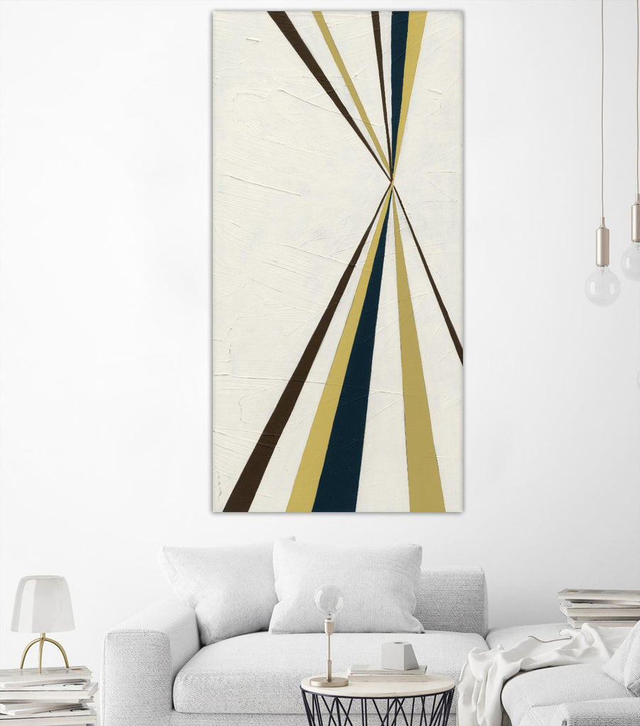 Vanishing Point I by June Erica Vess on GIANT ART - beige abstract
