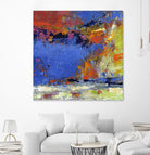 New England Autumn by Janet Bothne on GIANT ART - blue abstract