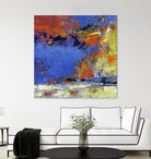 New England Autumn by Janet Bothne on GIANT ART - blue abstract