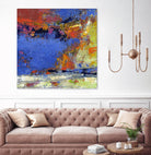 New England Autumn by Janet Bothne on GIANT ART - blue abstract