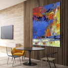 New England Autumn by Janet Bothne on GIANT ART - blue abstract