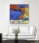 New England Autumn by Janet Bothne on GIANT ART - blue abstract