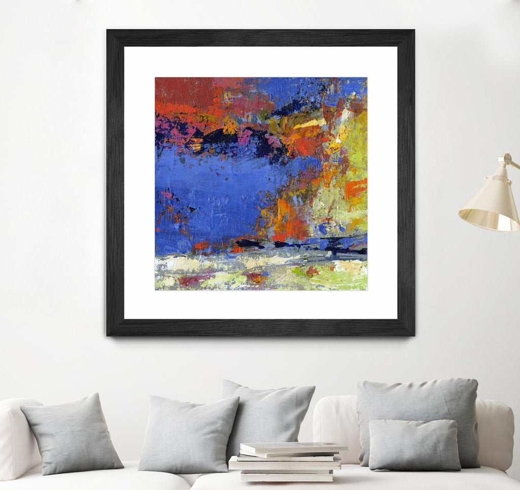 New England Autumn by Janet Bothne on GIANT ART - blue abstract