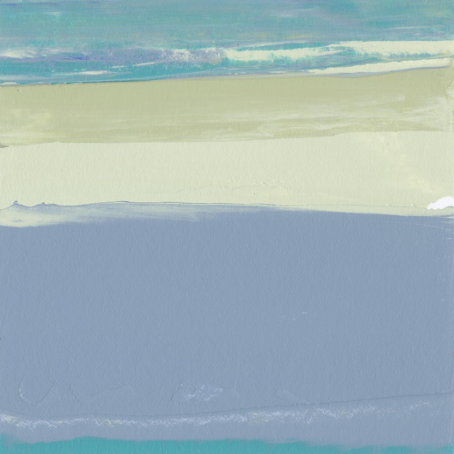 Blue Coast I de Sharon Gordon sur GIANT ART - abstrait beige