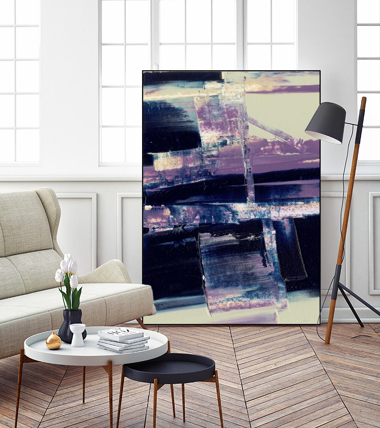 Violet Fusion I by Sharon Gordon on GIANT ART - pink abstract