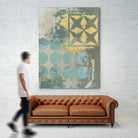 Dots and Stars II by Megan Meagher on GIANT ART - blue abstract