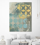 Dots and Stars II by Megan Meagher on GIANT ART - blue abstract