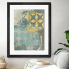 Dots and Stars II by Megan Meagher on GIANT ART - blue abstract