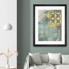 Dots and Stars II by Megan Meagher on GIANT ART - blue abstract