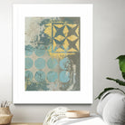 Dots and Stars II by Megan Meagher on GIANT ART - blue abstract