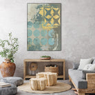 Dots and Stars II by Megan Meagher on GIANT ART - blue abstract