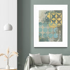 Dots and Stars II by Megan Meagher on GIANT ART - blue abstract