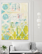 Lattice Progression I by June Erica Vess on GIANT ART - green abstract